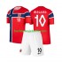 Norge Martin Odegaard 10 Børn Hjemmebane Fodboldtrøje World Cup 2026 Kortærmet
