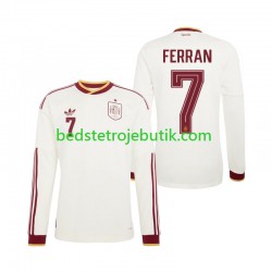 Spanien Ferran Torres 7 Mænd Udebane Fodboldtrøje World Cup 2026 Langærmet