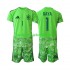 Spanien David Raya 1 6th Green color Målmand Børn Fodboldtrøje World Cup 2026 Kortærmet