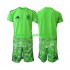Spanien 6th Green color Målmand Børn Fodboldtrøje World Cup 2026 Kortærmet