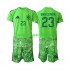 Spanien Unai Simon 23 6th Green color Målmand Børn Fodboldtrøje World Cup 2026 Kortærmet
