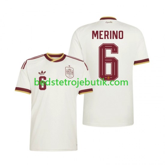 Spanien Mikel Merino 6 Mænd Udebane Fodboldtrøje World Cup 2026 Kortærmet
