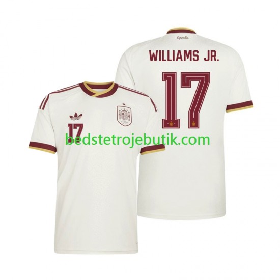 Spanien Nico Williams 17 Mænd Udebane Fodboldtrøje World Cup 2026 Kortærmet