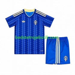 Sverige Børn Udebane Fodboldtrøje World Cup 2026 Kortærmet
