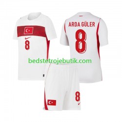 Tyrkiet Arda Guler 8 Børn Udebane Fodboldtrøje World Cup 2026 Kortærmet
