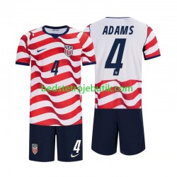 USA Tyler Adams 4 Børn Hjemmebane Fodboldtrøje World Cup 2026 Kortærmet