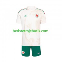 Wales Børn Udebane Fodboldtrøje World Cup 2026 Kortærmet