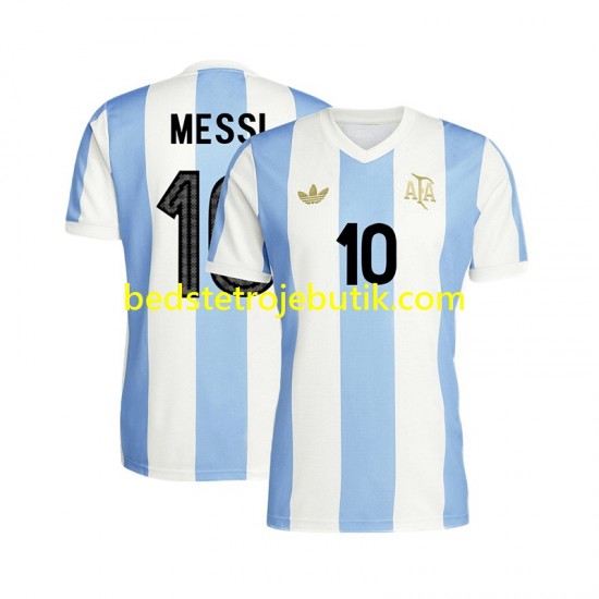 Argentina Lionel Messi 10 50 Anniversary Mænd Hjemmebane Fodboldtrøje Kortærmet