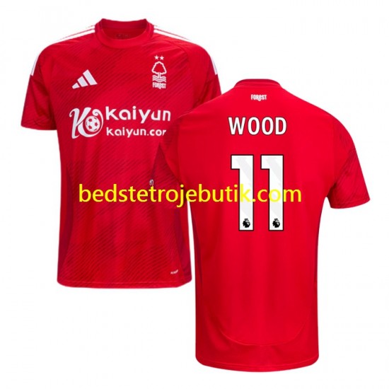 Nottingham Forest Chris Wood 11 Mænd Hjemmebane Fodboldtrøje 2024-2025 Kortærmet