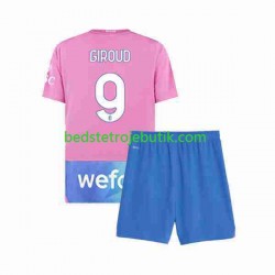AC Milan Olivier Giroud 9 Børn 3. Valg Fodboldtrøje 2023-2024 Kortærmet