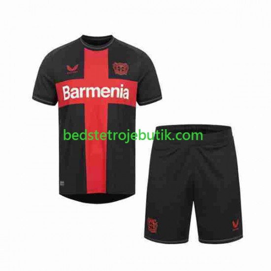 Bayer 04 Leverkusen Børn Hjemmebane Fodboldtrøje 2023-2024 Kortærmet