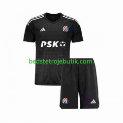 Dinamo Zagreb Målmand Børn Udebane Fodboldtrøje 2023-2024 Kortærmet