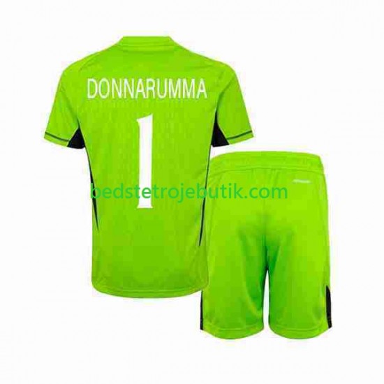 Italien Donnarumma 1 Målmand Børn Hjemmebane Fodboldtrøje 2023 Kortærmet