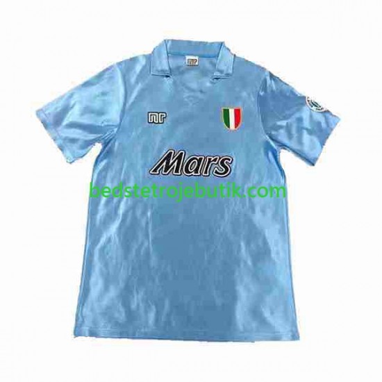 Napoli 1990 1991 Retro Mænd Hjemmebane Fodboldtrøje Kortærmet