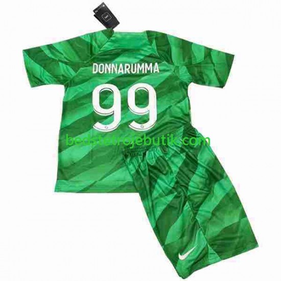 Paris Saint-Germain Donnarumma 99 Målmand Børn Hjemmebane Fodboldtrøje 2023-2024 Kortærmet