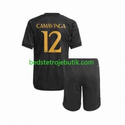 Real Madrid Eduardo Camavinga 12 Børn 3. Valg Fodboldtrøje 2023-2024 Kortærmet