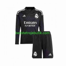 Real Madrid Målmand Børn Udebane Fodboldtrøje 2023-2024 Langærmet