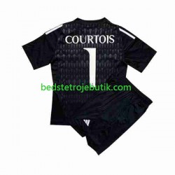 Real Madrid Thibaut Courtois 1 Målmand Børn Udebane Fodboldtrøje 2023-2024 Kortærmet