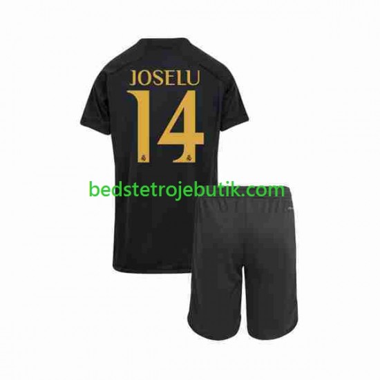 Real Madrid Joselu 14 Børn 3. Valg Fodboldtrøje 2023-2024 Kortærmet