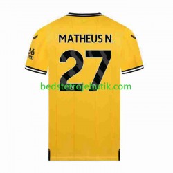 Wolverhampton Wanderers Matheus Nunes 27 Mænd Hjemmebane Fodboldtrøje 2023-2024 Kortærmet