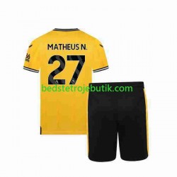 Wolverhampton Wanderers Matheus Nunes 27 Børn Hjemmebane Fodboldtrøje 2023-2024 Kortærmet