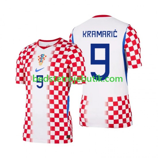 Kroatien Andrej Kramaric 9 Mænd Hjemmebane Fodboldtrøje World Cup 2026 Kortærmet