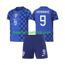 Kroatien Andrej Kramaric 9 Børn Udebane Fodboldtrøje World Cup 2026 Kortærmet