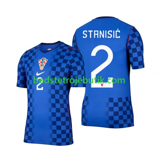 Kroatien Josip Stanisic 2 Mænd Udebane Fodboldtrøje World Cup 2026 Kortærmet