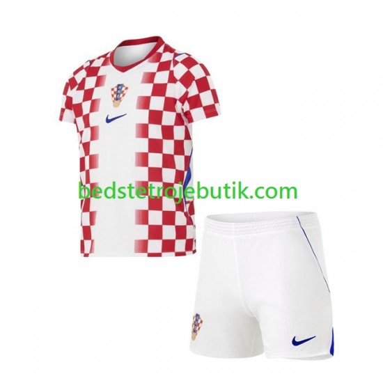 Kroatien Børn Hjemmebane Fodboldtrøje World Cup 2026 Kortærmet