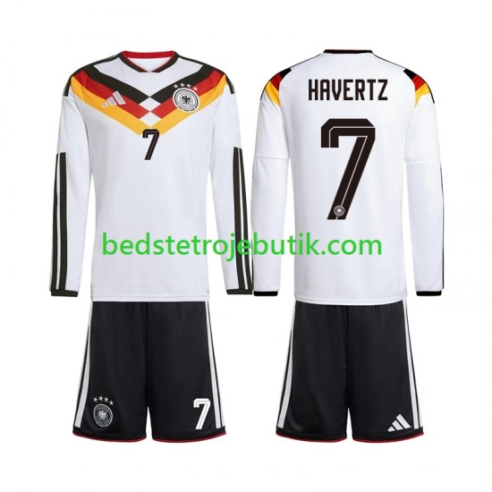 Tyskland Kai Havertz 7 Børn Hjemmebane Fodboldtrøje World Cup 2026 Langærmet
