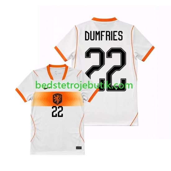 Holland Denzel Dumfries 22 Mænd Udebane Fodboldtrøje World Cup 2026 Kortærmet