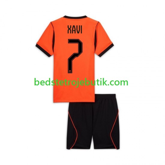 Holland Xavi Simons 7 Børn Hjemmebane Fodboldtrøje World Cup 2026 Kortærmet