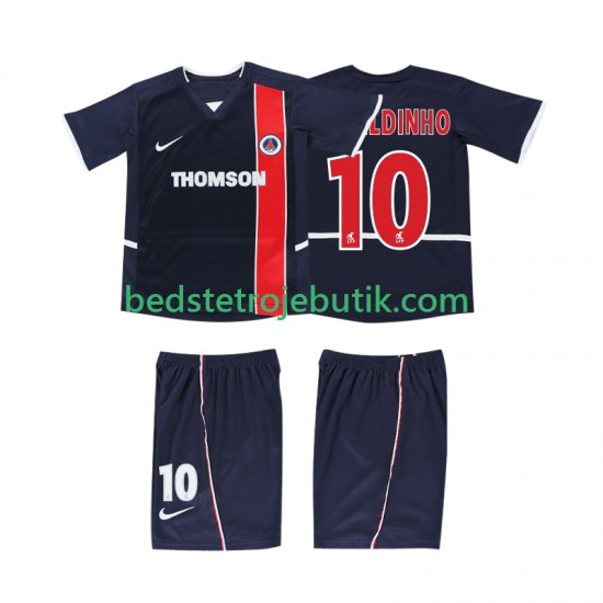 AC Milan RONALDINHO 10 2003 Retro Børn Hjemmebane Fodboldtrøje 2002 Kortærmet