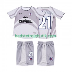 AC Milan RONALDINHO 21 2001 Retro Børn Udebane Fodboldtrøje 2002 Kortærmet