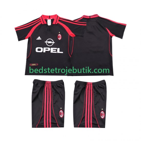 AC Milan 2000 2001 Retro Børn 3. Valg Fodboldtrøje Kortærmet