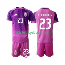 Argentina Emiliano Martinez 23 Målmand Børn Hjemmebane Fodboldtrøje 2025 Kortærmet