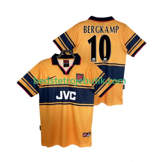 Arsenal BERGKAMP10 1997 Retro Mænd Udebane Fodboldtrøje 1999 Kortærmet