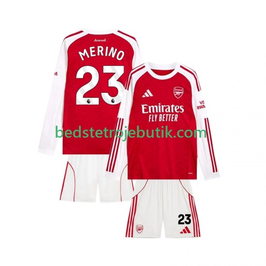 Arsenal Merino 23 Børn Hjemmebane Fodboldtrøje 2025-2026 Langærmet