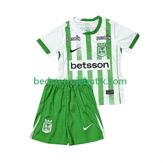 Atletico Nacional Børn Hjemmebane Fodboldtrøje 2025 Kortærmet