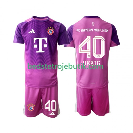 FC Bayern München Jonas Urbig 40 Målmand Børn 4. Valg Fodboldtrøje 2025-2026 Kortærmet