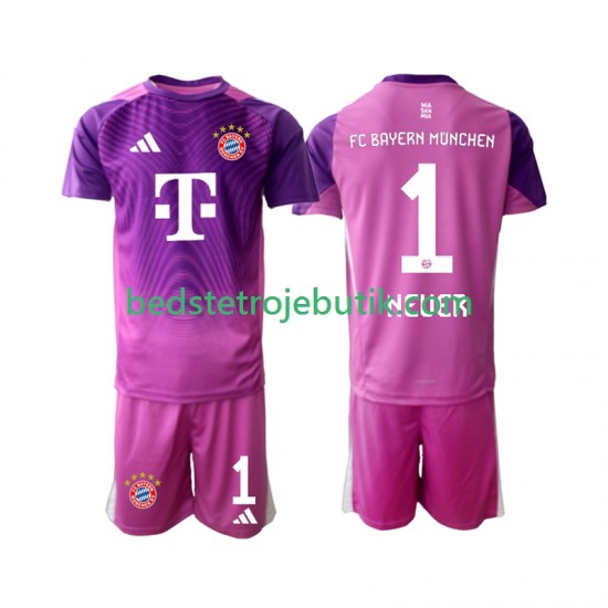 FC Bayern München Manuel Neuer 1 Målmand Børn 4. Valg Fodboldtrøje 2025-2026 Kortærmet