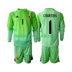 Belgien Thibaut Courtoi 1 Målmand Børn Hjemmebane Fodboldtrøje 2025 Langærmet