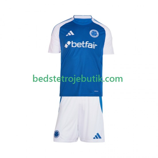 Cruzeiro Børn Hjemmebane Fodboldtrøje 2025-2026 Kortærmet
