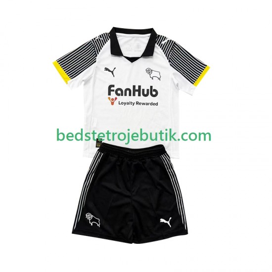 Derby County Børn Hjemmebane Fodboldtrøje 2025-2026 Kortærmet