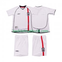 England Retro Børn Hjemmebane Fodboldtrøje 2002 Kortærmet