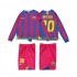 FC Barcelona Lionel Messi 10 2005 Retro Børn Hjemmebane Fodboldtrøje 2006 Langærmet