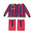 FC Barcelona Retro Børn Hjemmebane Fodboldtrøje 2011 2010 Langærmet
