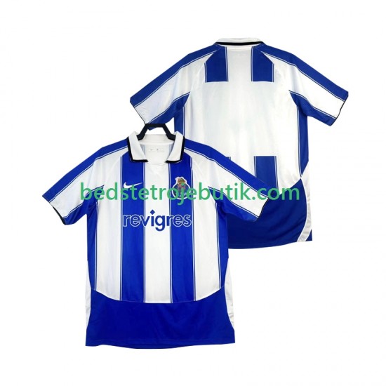 FC Porto 2003 Retro Mænd Hjemmebane Fodboldtrøje 2004 Kortærmet