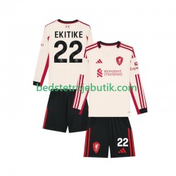 Liverpool Hugo Ekitike 22 Børn Udebane Fodboldtrøje 2025-2026 Langærmet