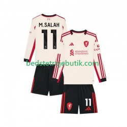 Liverpool Mohamed Salah 11 Børn Udebane Fodboldtrøje 2025-2026 Langærmet